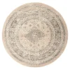 Interieur05 rond vintage Aila vloerkleed zand/beige - 190 x 190 cm