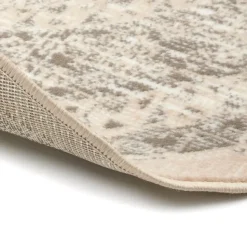 Interieur05 rond vintage Aila vloerkleed zand/beige - 160 x 160 cm