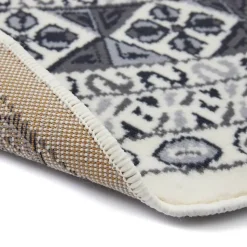 Interieur05 rond vintage vloerkleed Marad grijs/Aantraciet - 200 x 200 cm