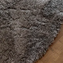 Interieur05 rond vloerkleed Fender grijs/lichtgrijs - 160 x 160 cm