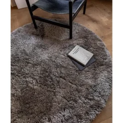 Interieur05 rond vloerkleed Fender grijs/lichtgrijs - 200 x 200 cm