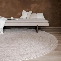 Interieur05 rond vloerkleed Gapo beige - 150 x 150 cm