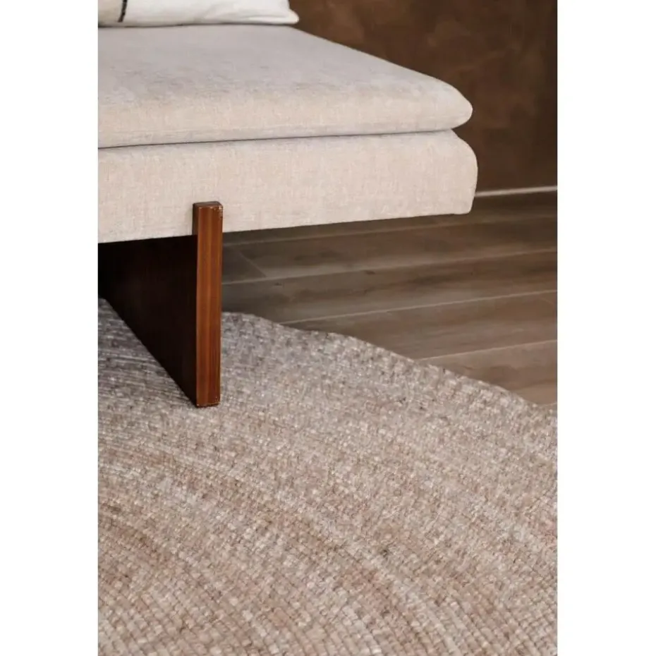 Interieur05 rond vloerkleed Gapo beige - 150 x 150 cm