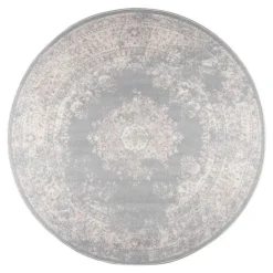 Interieur05 rond vloerkleed Keshan grijs - 160 x 160 cm