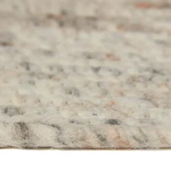 Interieur05 rond vloerkleed Gapo beige/wit - 220 x 220 cm