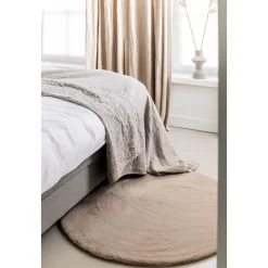 Interieur05 rond vloerkleed Lux beige/taupe - 160 x 160 cm