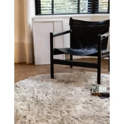 Interieur05 rond vloerkleed Fender wit/creme - 240 x 240 cm