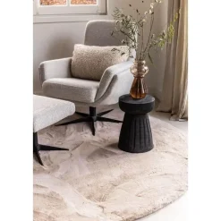 Interieur05 rond vloerkleed Lux beige/taupe - 200 x 200 cm