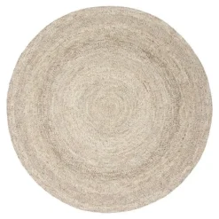 Interieur05 rond vloerkleed Gapo grijs/bruin - 180 x 180 cm