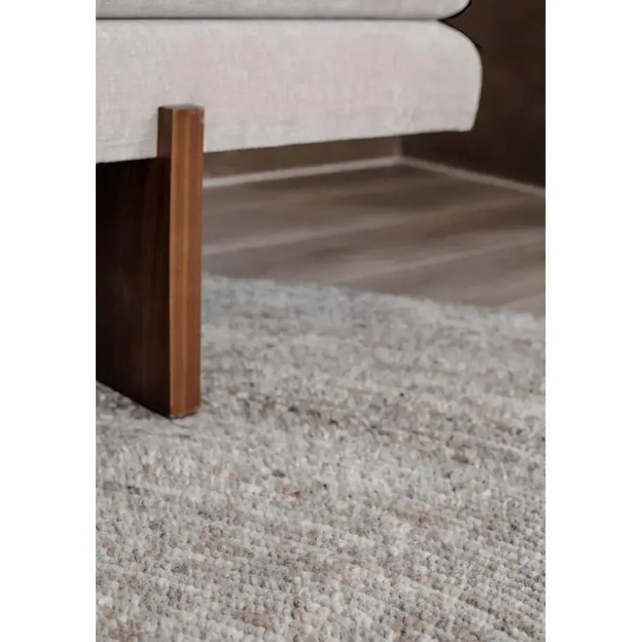 Interieur05 rond vloerkleed Gapo grijs/bruin - 250 x 250 cm