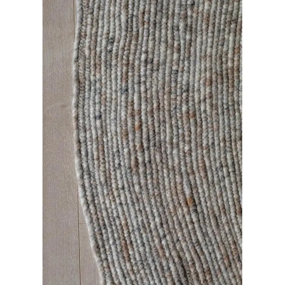 Interieur05 rond vloerkleed Gapo grijs/bruin - 250 x 250 cm