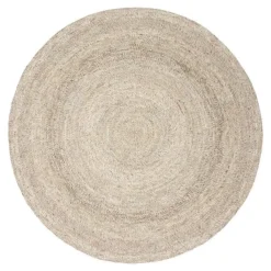 Interieur05 rond vloerkleed Gapo grijs/bruin - 150 x 150 cm