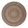 Interieur05 rond vloerkleed Gapo donkerbruin - 150 x 150 cm