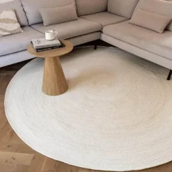 Interieur05 rond vloerkleed Gapo wit - 220 x 220 cm