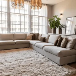 Interieur05 tapis à poils longs Fender beige - 230 x 160 cm