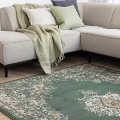 Interieur05 Vintage Vloerkleed Keshan groen - 150 x 80 cm