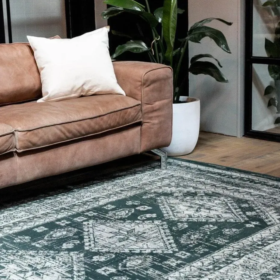Interieur05 Vintage Vloerkleed Aila Groen - 230 x 160 cm