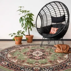 Interieur05 Vloerkleed Nain - Groen - 200 Ø - (L)