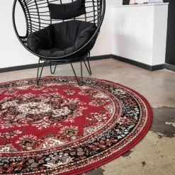 Interieur05 Vloerkleed Nain - Rood - Perzisch - 160Ø