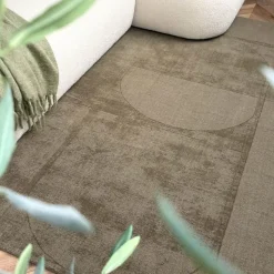 Interieur05 wollen vloerkleed groen Twig - 230 x 160 cm