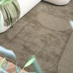 Interieur05 wollen vloerkleed groen Twig - 230 x 160 cm