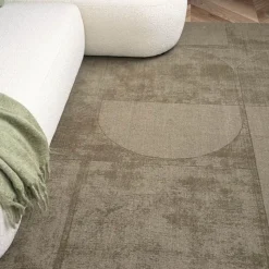 Interieur05 wollen vloerkleed groen Twig - 230 x 160 cm