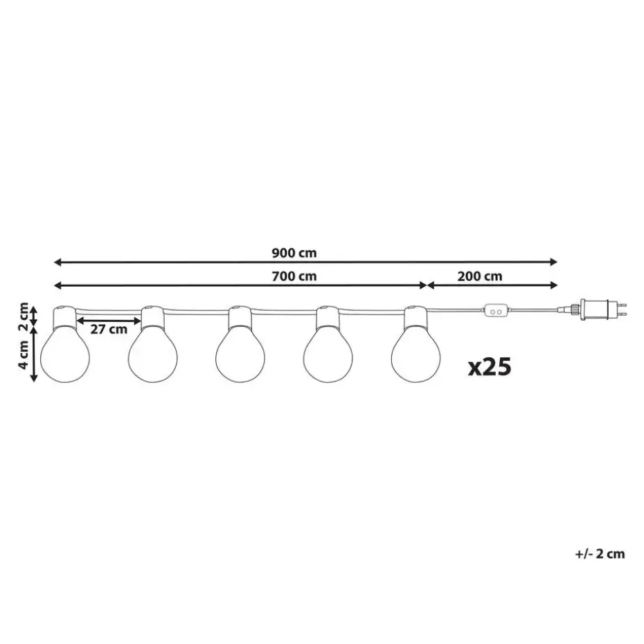ISORTOQ - LED kerstverlichting - Meerkleurig - 900 cm - PVC