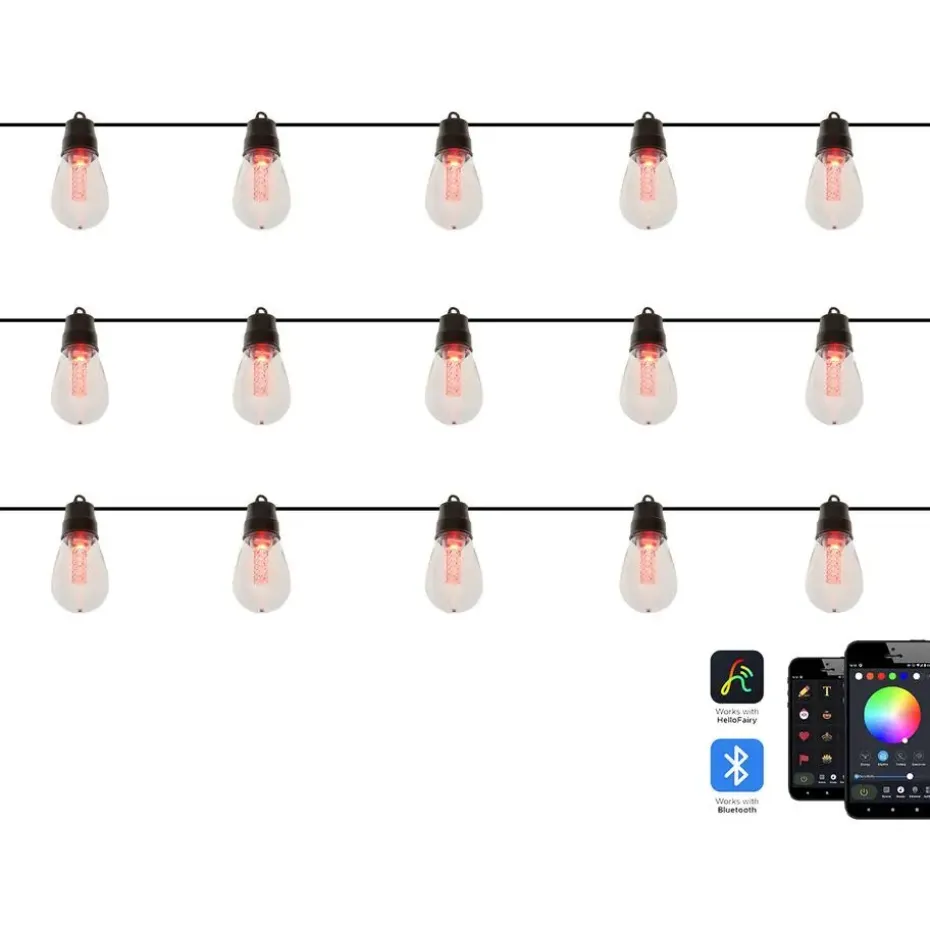 ITTILEQ - LED kerstverlichting - Zwart - 1150 cm - PVC