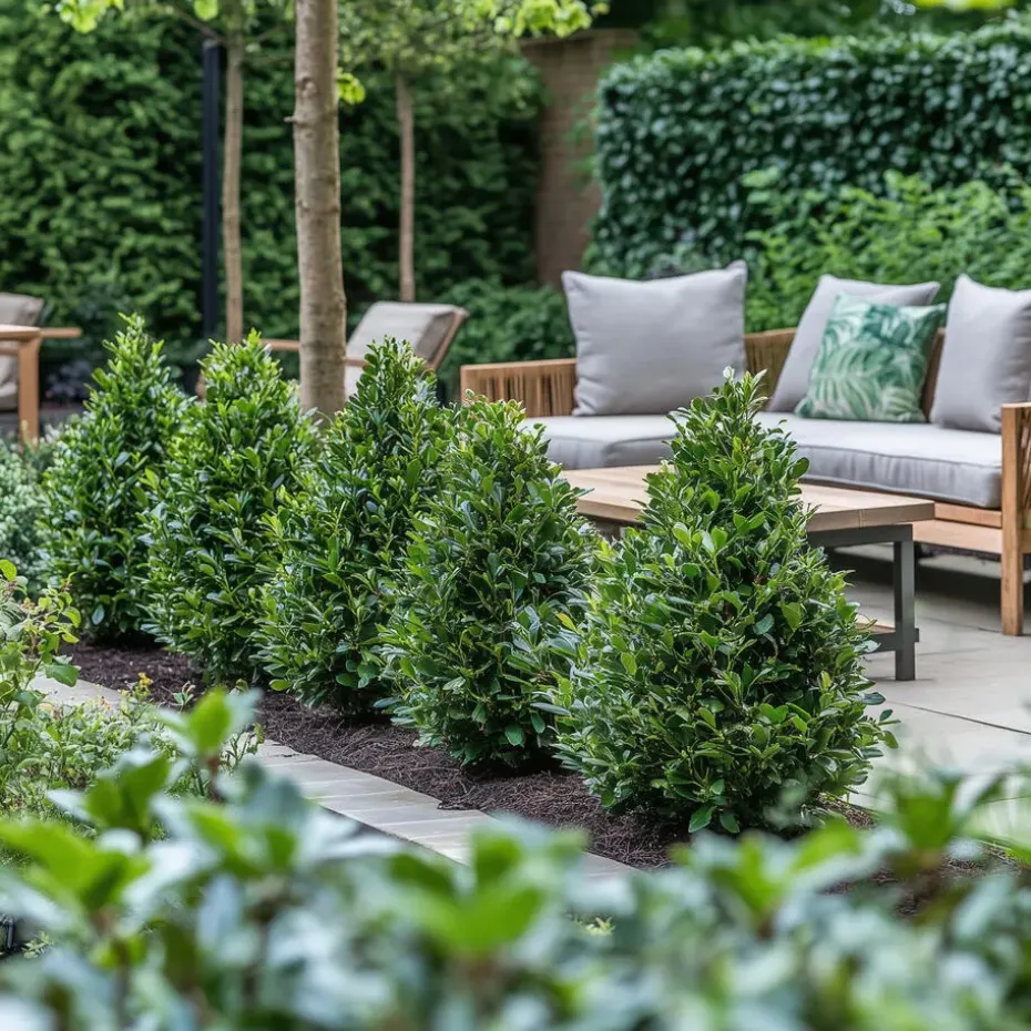 Japanse hulst - Set van 2 - Ilex crenata 'Jenny' - Hoogte 55-65cm - ⌀21cm