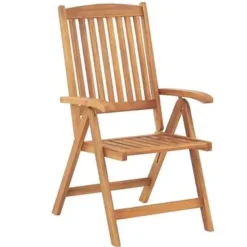 JAVA - Tuinset voor 6 - Lichte houtkleur/Wit - Acaciahout