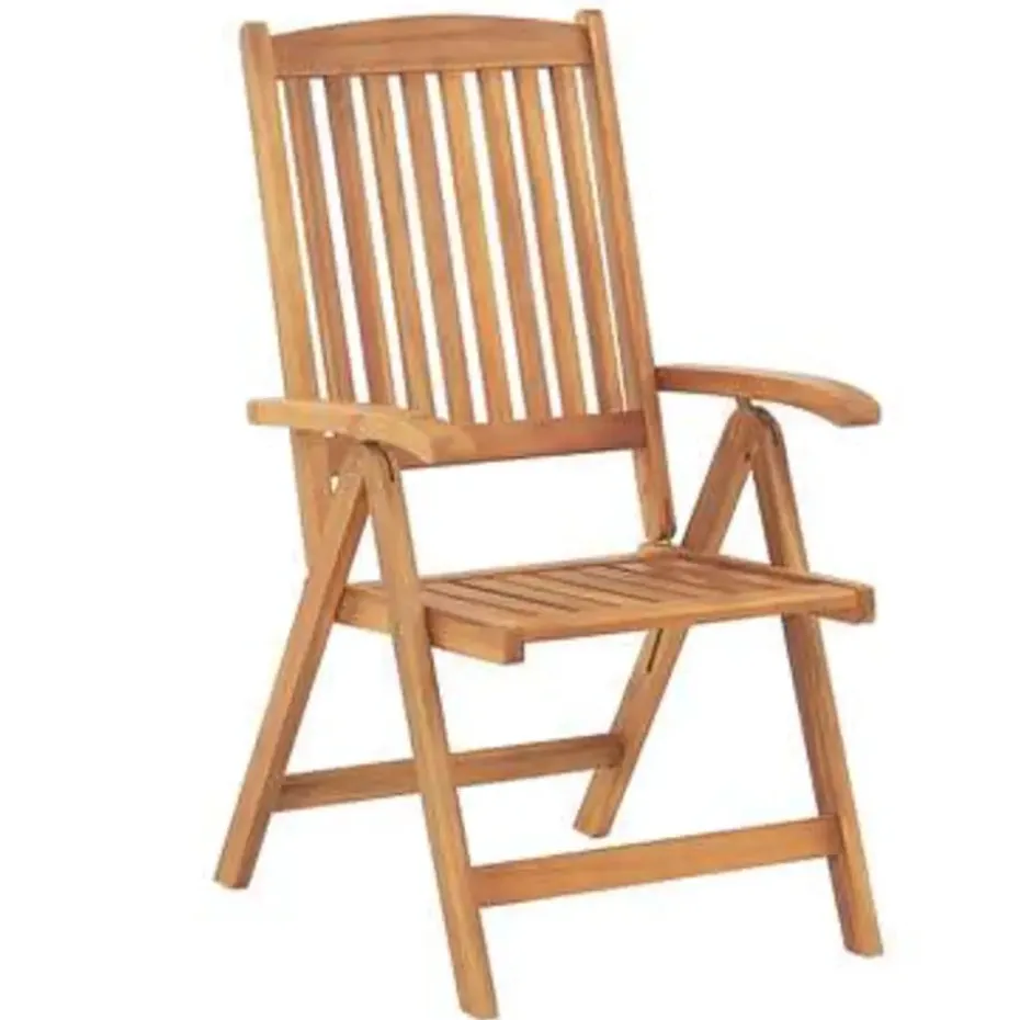 JAVA - Tuinset voor 6 - Lichte houtkleur/Wit - Acaciahout