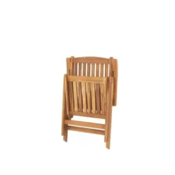 JAVA - Tuinset voor 6 - Lichte houtkleur/Wit - Acaciahout