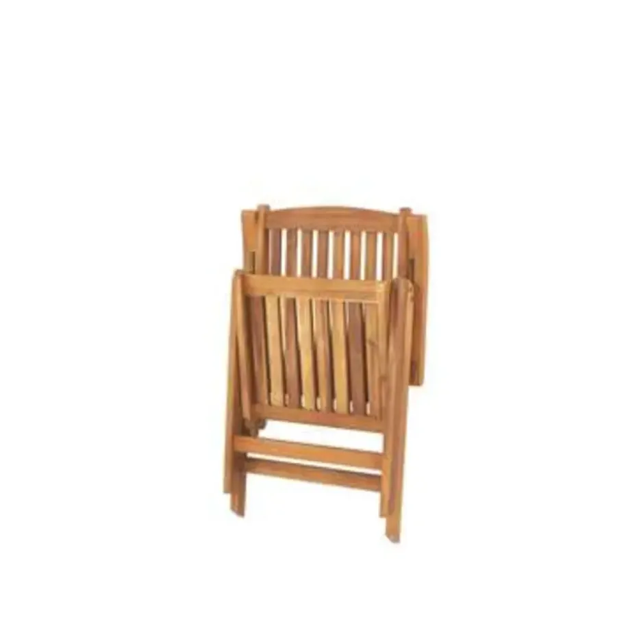 JAVA - Tuinset voor 6 - Lichte houtkleur/Wit - Acaciahout