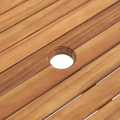 JAVA - Tuinset voor 6 - Lichte houtkleur/Wit - Acaciahout