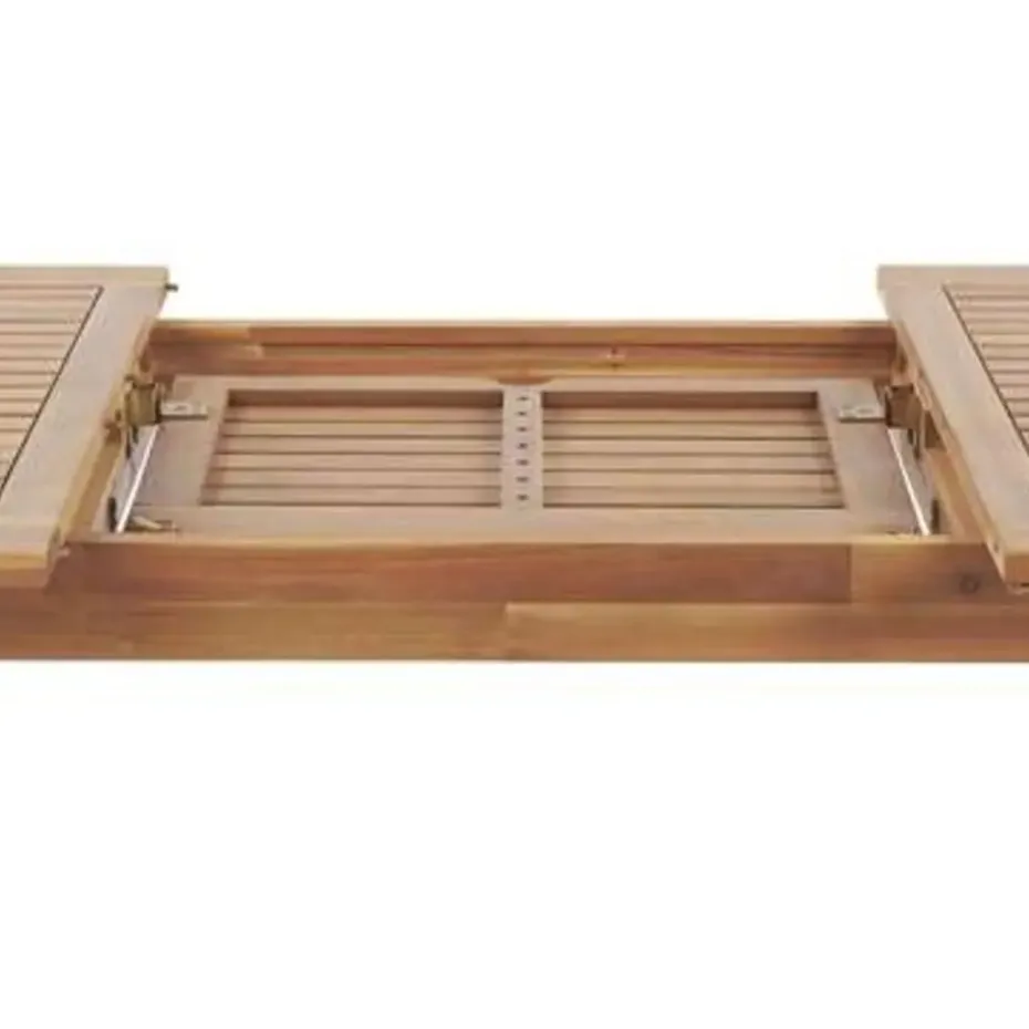 JAVA - Tuinset voor 6 - Lichte houtkleur/Grafietgrijs - Acaciahout