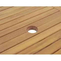 JAVA - Tuinset voor 6 - Lichte houtkleur/Grafietgrijs - Acaciahout