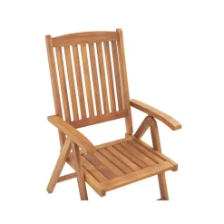 JAVA - Tuinset voor 6 - Lichte houtkleur/Grafietgrijs - Acaciahout