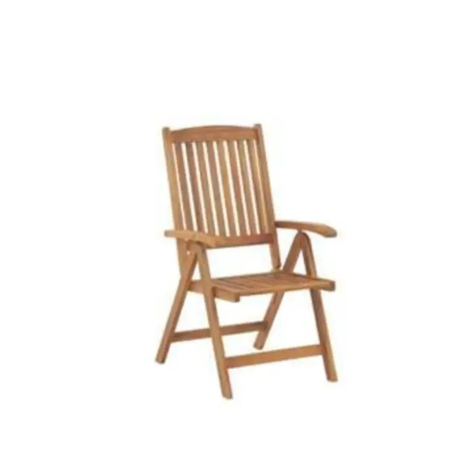 JAVA - Tuinset voor 6 - Lichte houtkleur/Grafietgrijs - Acaciahout