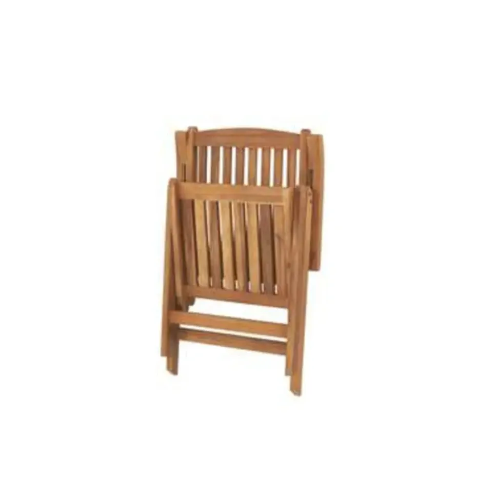 JAVA - Tuinset voor 6 - Lichte houtkleur/Grafietgrijs - Acaciahout