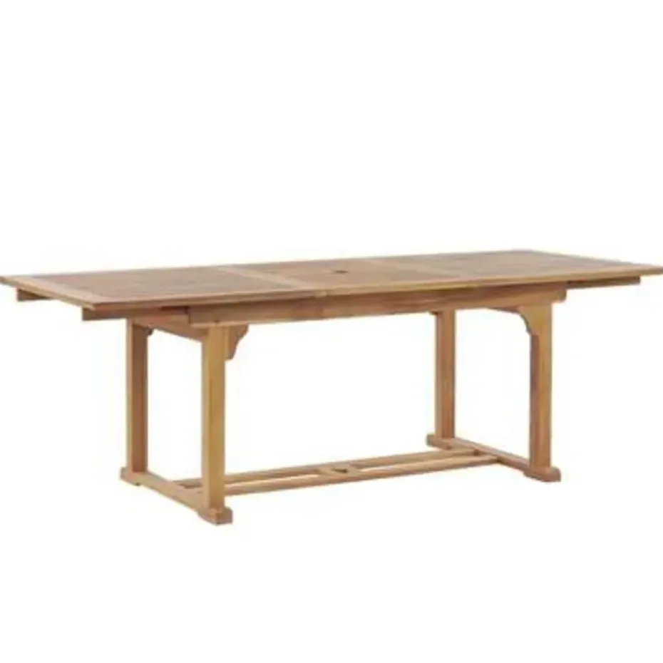 JAVA - Tuinset voor 6 - Lichte houtkleur/Grafietgrijs - Acaciahout