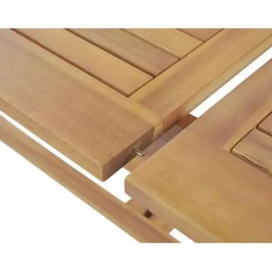 JAVA - Tuinset voor 6 - Lichte houtkleur/Grafietgrijs - Acaciahout