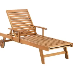 JAVA PREMIUM - Tuinligstoel - Lichtbruin/Taupe - Acaciahout