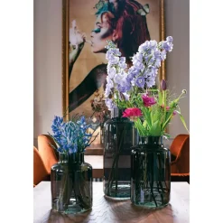 Jodeco Bloemenvaas Willem - smoke glas - D19 x H23 cm