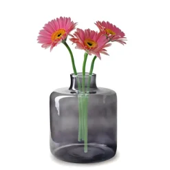 Jodeco Bloemenvaas Willem - smoke glas - D19 x H23 cm