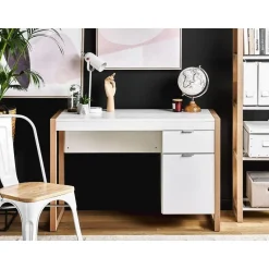 JOHNSON - Bureau - Wit - Vezelplaat