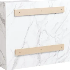 JOINVILLE - Badkamerwandkast met spiegel - Wit - Vezelplaat