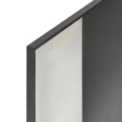 JOINVILLE - Badkamerwandkast met spiegel - Zwart - Vezelplaat