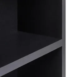 JOINVILLE - Badkamerwandkast met spiegel - Zwart - Vezelplaat