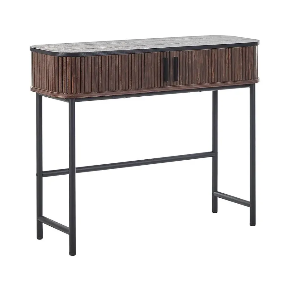 JOSE - Consoletafel - Donkere houtkleur - Vezelplaat