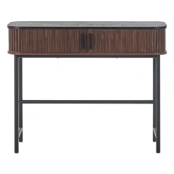 JOSE - Consoletafel - Donkere houtkleur - Vezelplaat